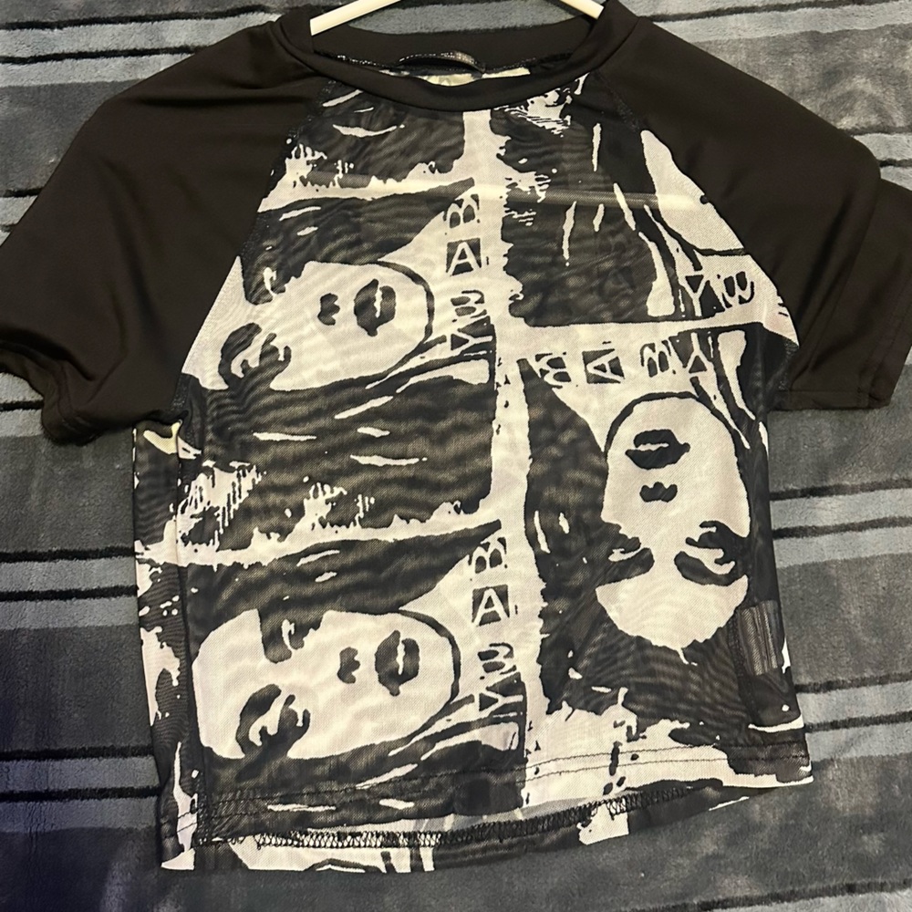 See Through Artist Crop Top